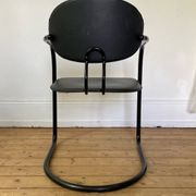 4 Effezeta chairs Italy tubular mid century vintage design 1980
