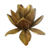 Brass flower candle