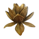 Bougeoir fleur laiton