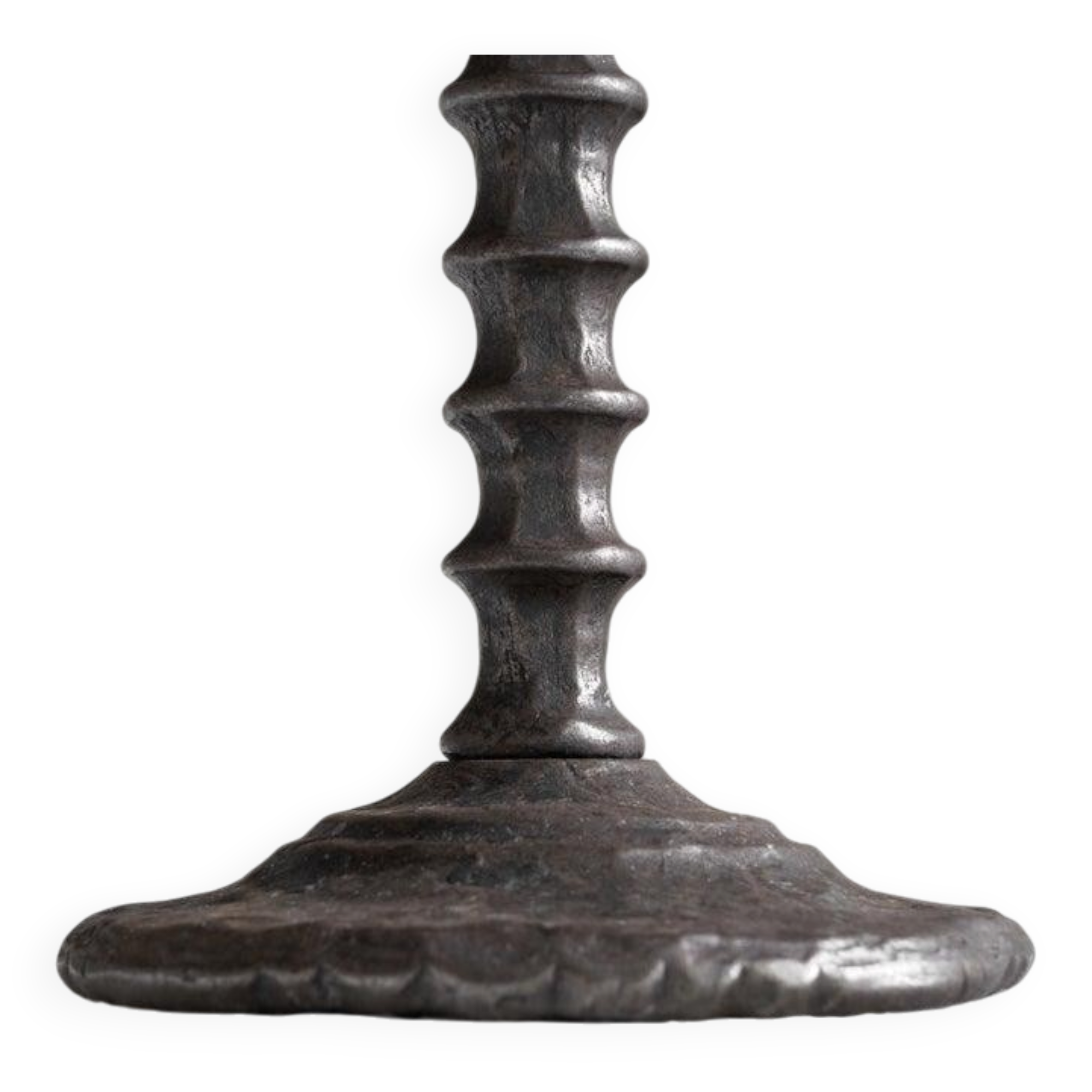 Brutalist chandelier handmade metal
