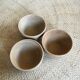 Series of 3 sandstone bowls