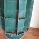 Old turnstile display with sheet seed bag