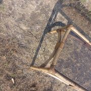 Table basse en rotin