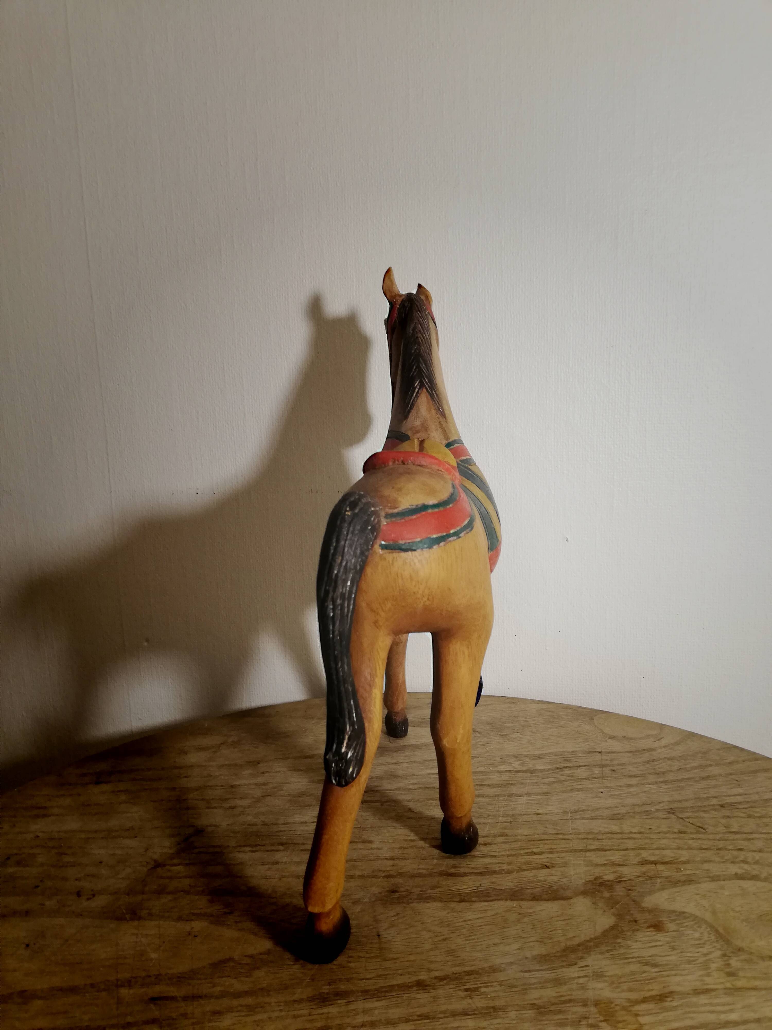 Vintage wooden horse