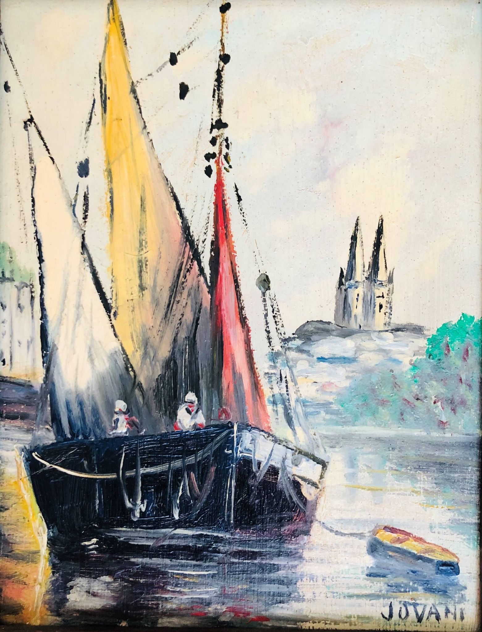 Oil on panel - marine