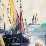 Oil on panel - marine