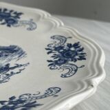 Assiette - plat de présentation en faïence de Sarreguemines, collection "Surrey"