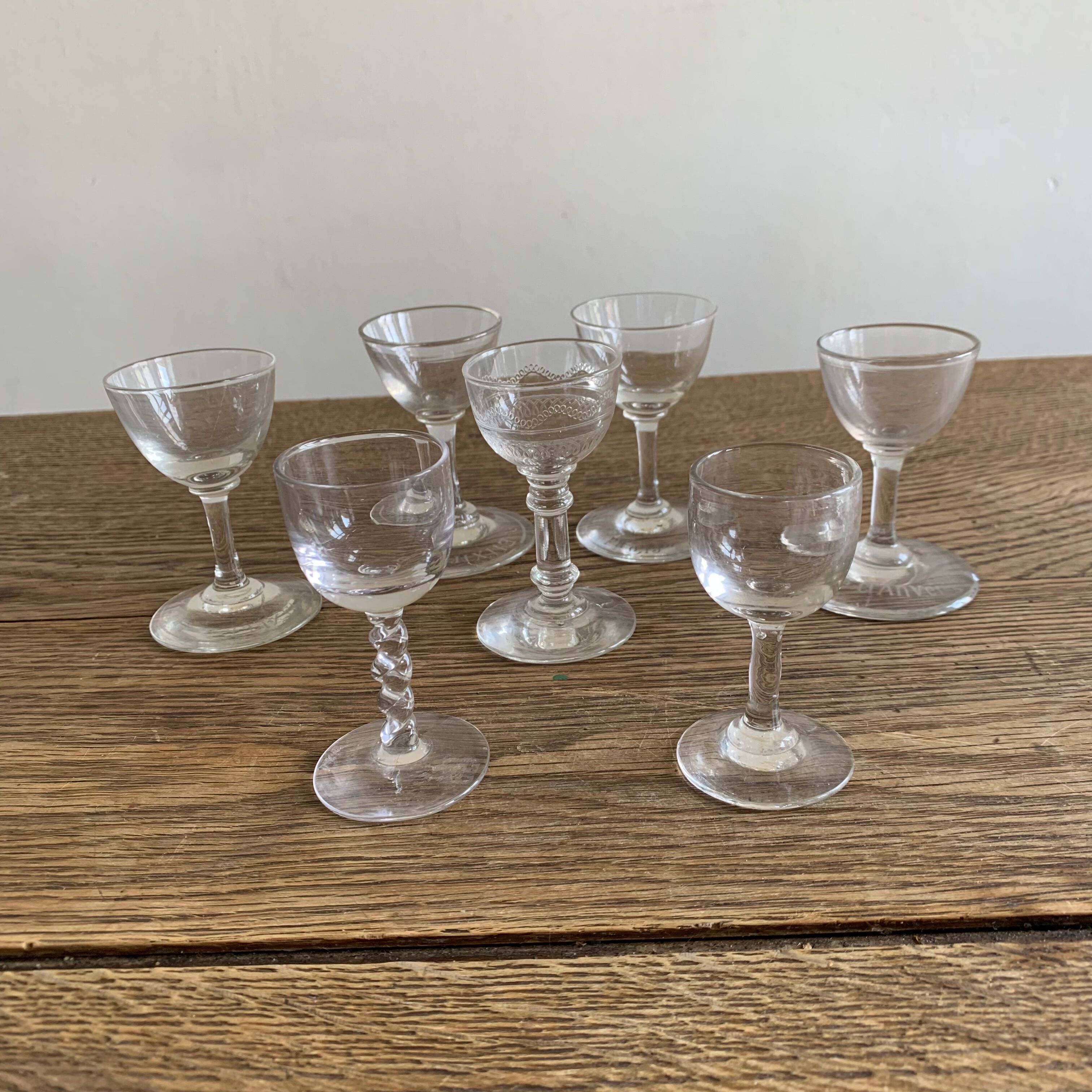 Liquor glasses