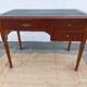 Black leather desk with extensions