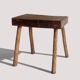 Rustic European Solid Wood Accent Side Table or Stool