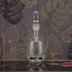 Vintage crystal carafe engraved with ears of wheat.