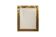 Mirror in marquetry of oxidised and patinated brass. Artist's work.