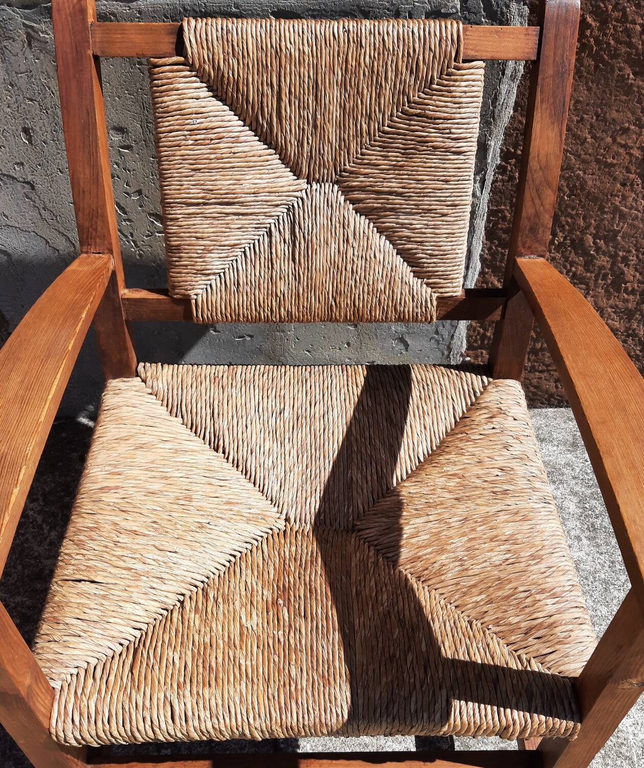 Paire de fauteuils paille (Josep Torres Clavé, 1936)