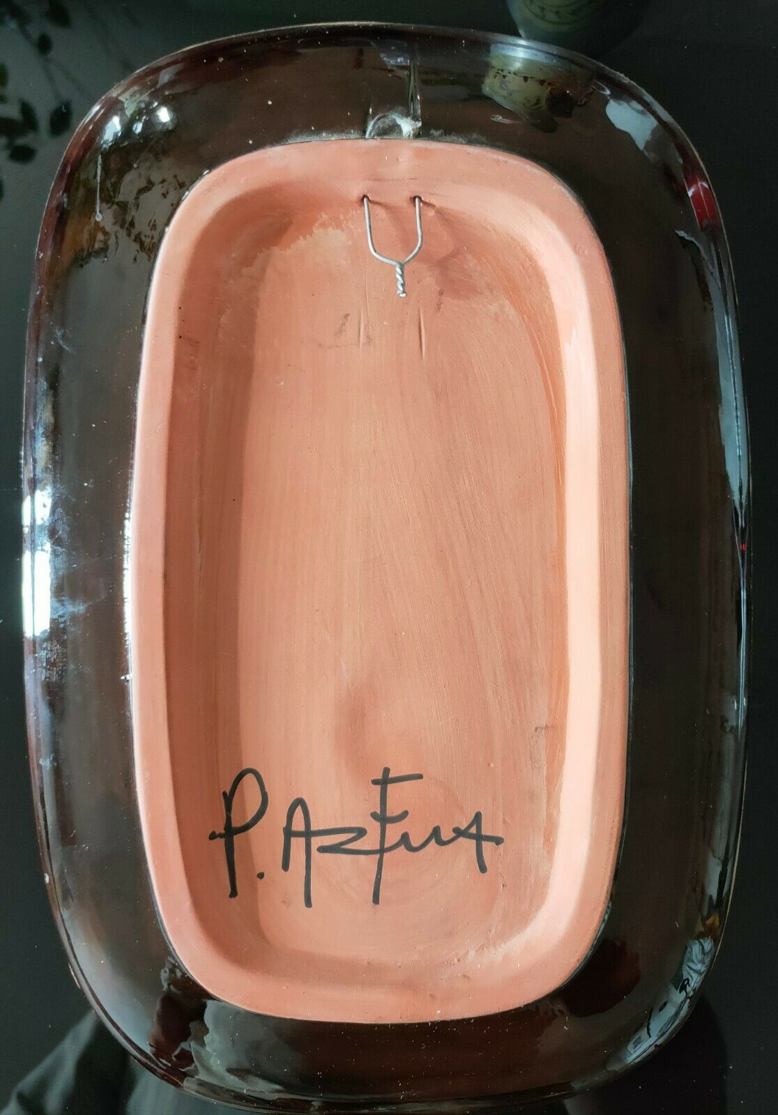 Ceramic owl/owl Tray Paul Azema 1960/1970 Vallauris/Bessan