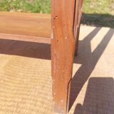 console, high rectangular pedestal table