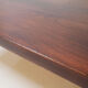 Midcentury danish rosewood dining table on bare steel box pin legs