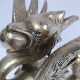 gold-plated chimera sculpture