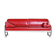Bauhaus Sofa in Chrome-Plated Steel and Red Leather attributed to Robert Slezák, Former Czechoslovakia, 1950s