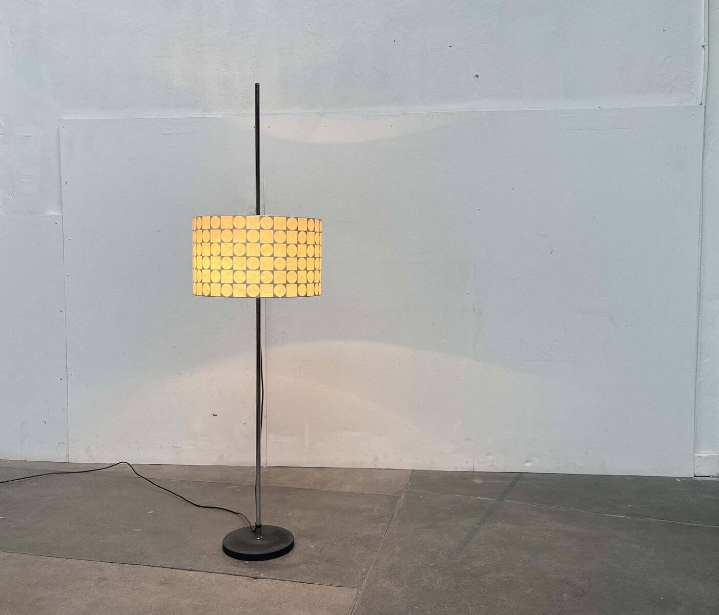 Mid-Century Modern Cocoon Floor Lamp by Friedel Wauer for Goldkant Leuchten, 1960s