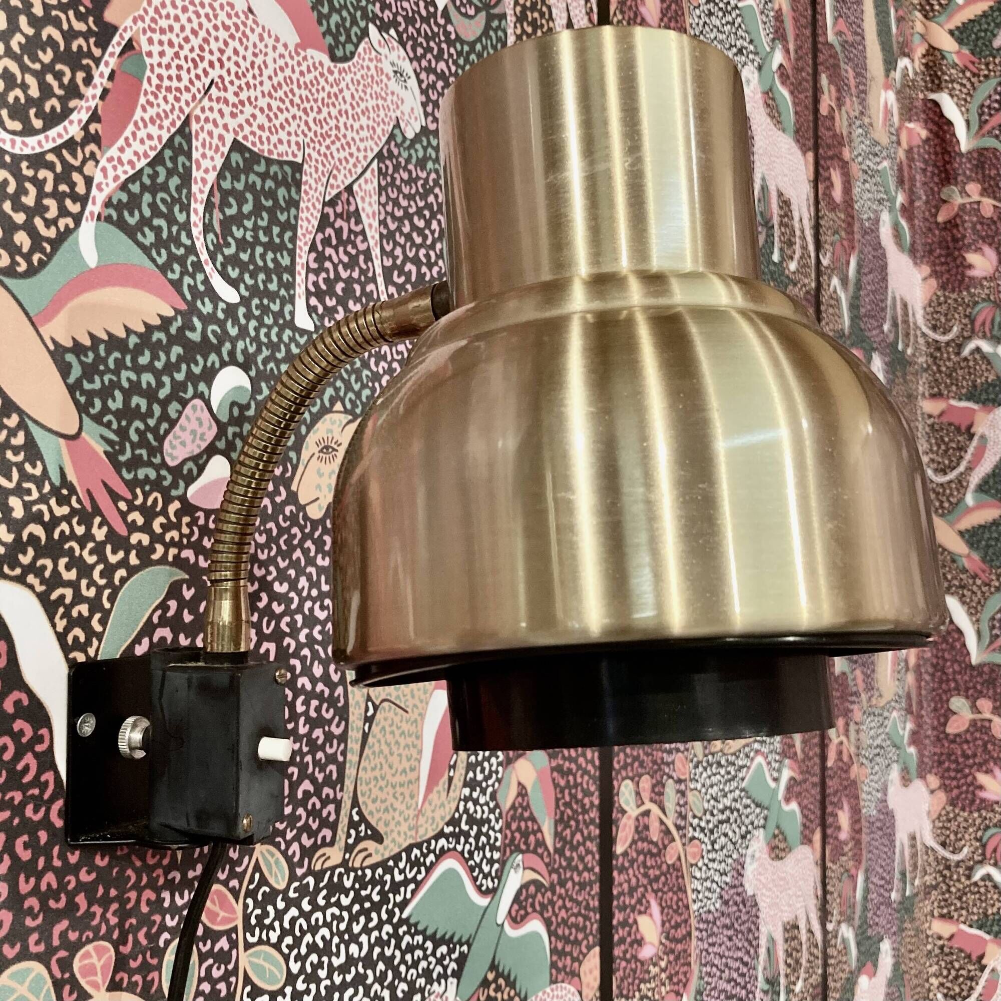 PAIR OF MODULAR SCANDINAVIAN DESIGN WALL LIGHTS.