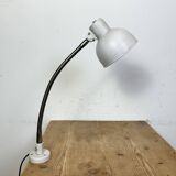 Grey Industrial Workshop Gooseneck Table Lamp, 1960s