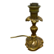 Louis XV style brass lamp foot floral motif and scrolls