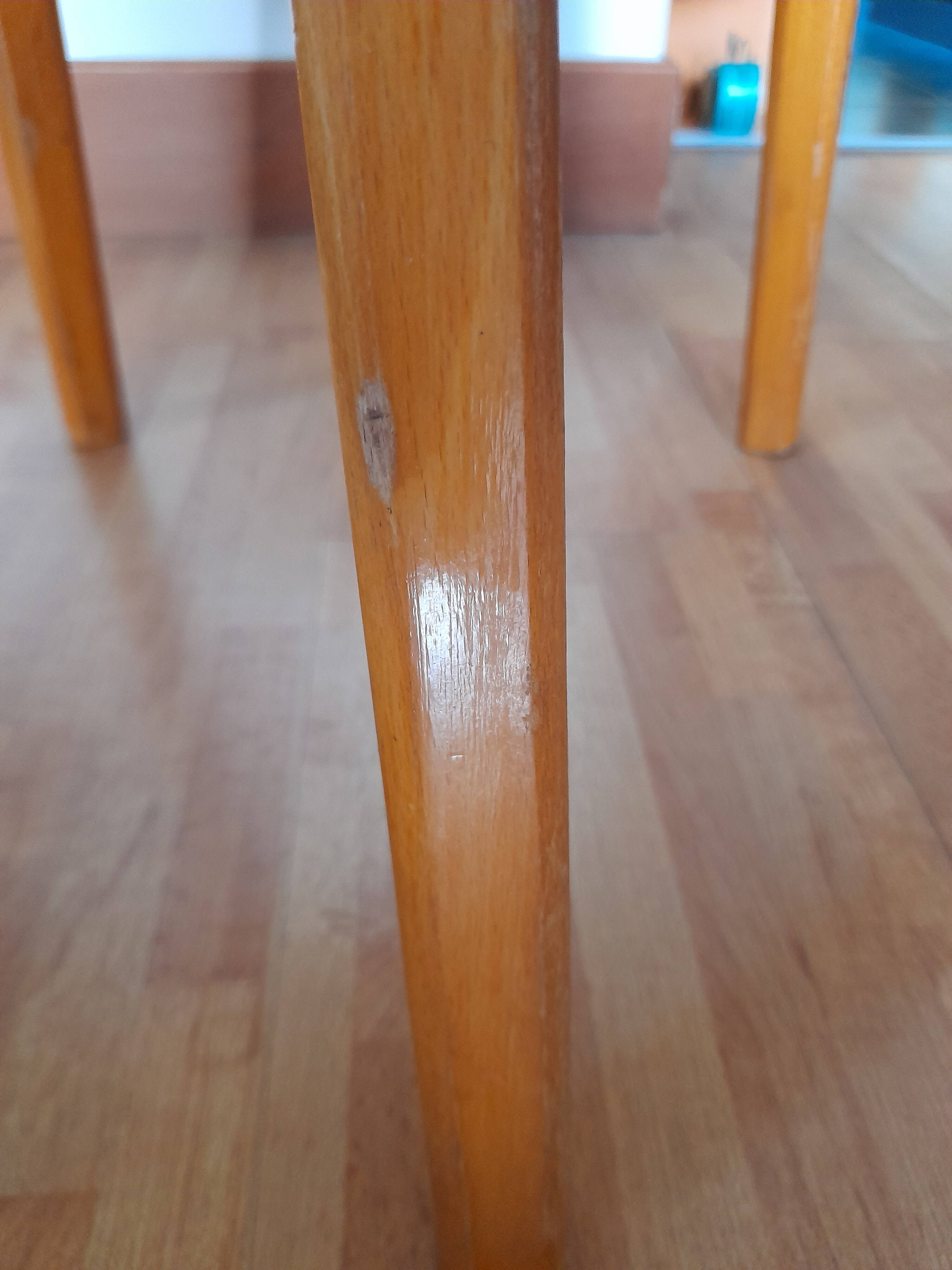 Vintage wooden tripod stool