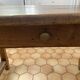 Old wooden kitchen table
