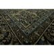 1970s Vintage Persian Handmade Wool Cotton Green Area Rug 265x368