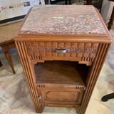 1930s beech bedside