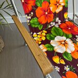 Vintage floral camping chair