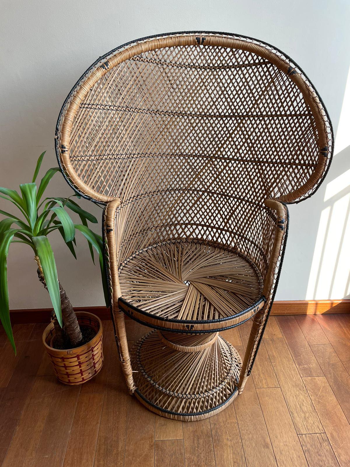 Armchair Emmanuelle wicker