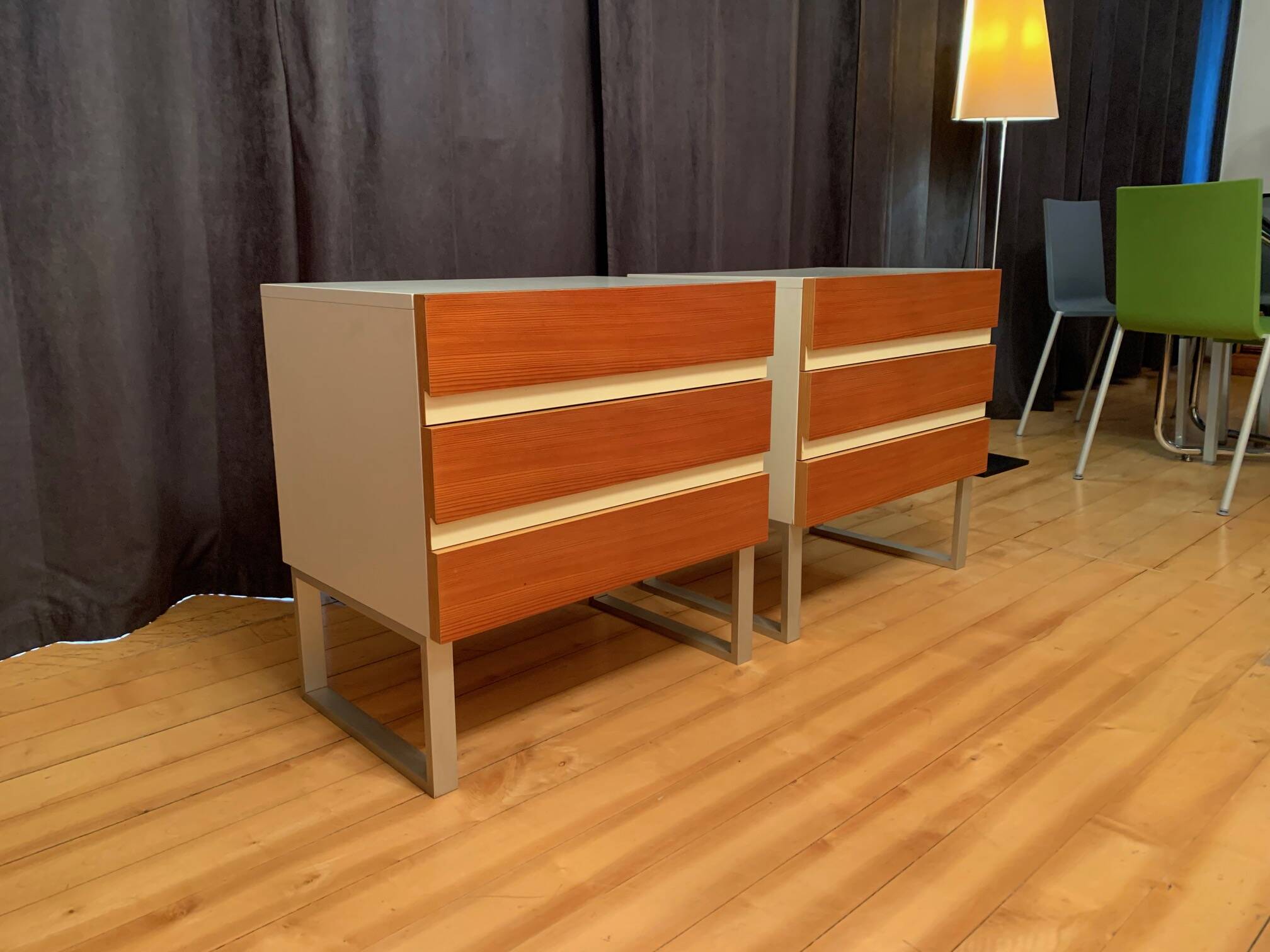 Set of two Interlübke chests of drawers, Germany, 1970s.