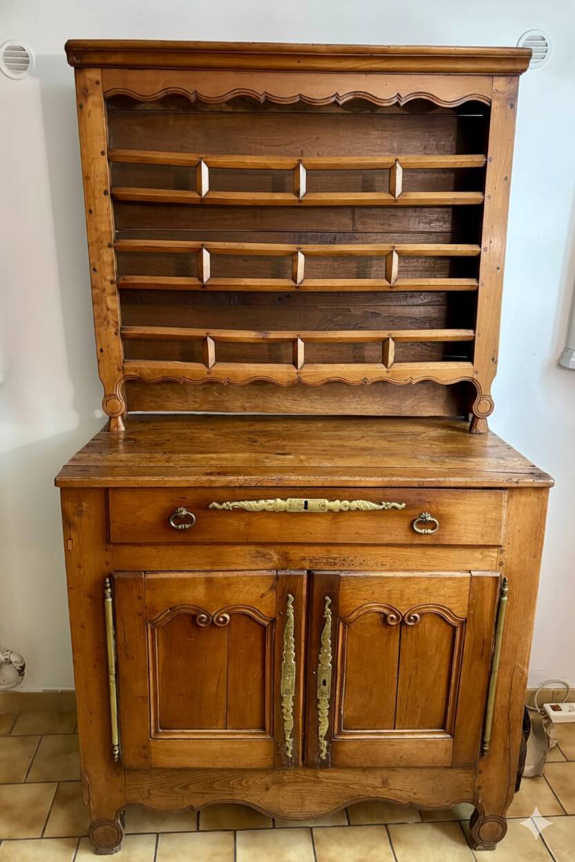 Breton china cabinet