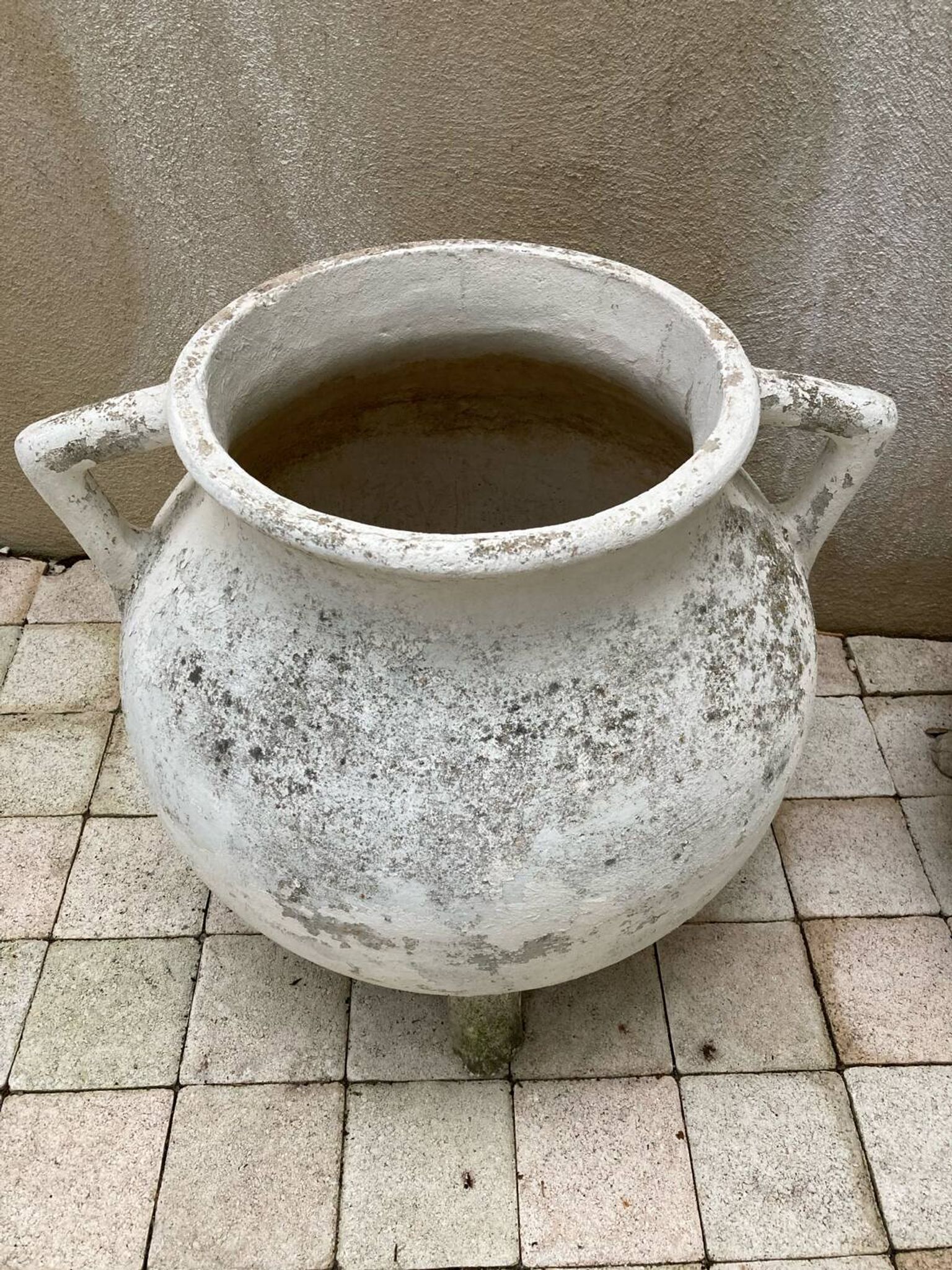 Jardinière marmite,  fibrociment 60’S