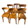 Set of 6 vintage Baumann bistro chairs