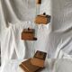 Small 1930s wooden and glass furniture with sliding storage boxes