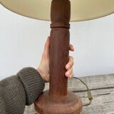 Art Deco solid wood table lamp