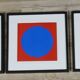 Vintage Optical Art Triptych - Victor Vasarely - 3 Frames 40x40cm