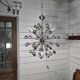 1970s chrome metal Sputnik chandelier