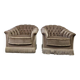 Ensemble de 2 fauteuils vintage / fauteuils / sièges avec franges