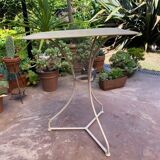 Wrought iron pedestal table