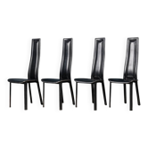 Ensemble de quatre chaises de salle à manger "Alice" par Giorgio Cattelan, XXe siècle.