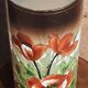 Vase rouleau Art Nouveau. (Opaline)