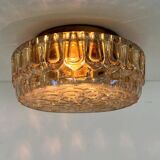 Plafonnier ou applique murale en verre, style Midcentury, Allemagne, années 1970