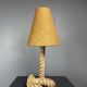 Mid-Century Brutalist Rope Table Lamp in the style of Audoux & Minet