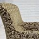 1950s, Danish armchair, green furniture velour, ash wood legs.