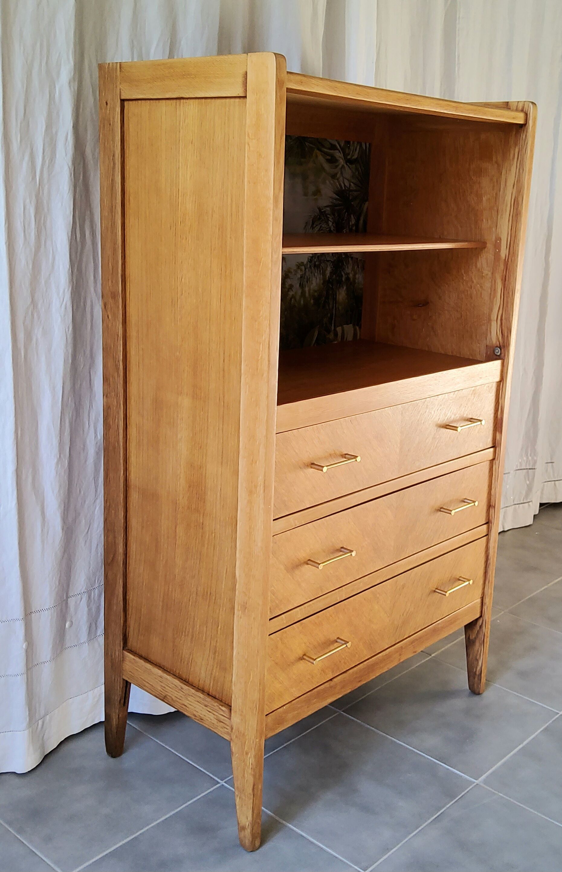 60s bookcase chest of drawers