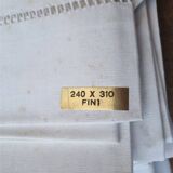 Ancien drap blanc en métis