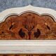 School of Nancy in the spirit of Majorelle: magnificent center bed in lacquer and marquetry